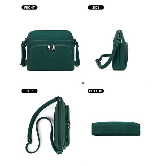 Crossbody Purse Bags, Multi-Pocket Soft Leather Shoulder Purse, ^-^ - Picture 6 of 8